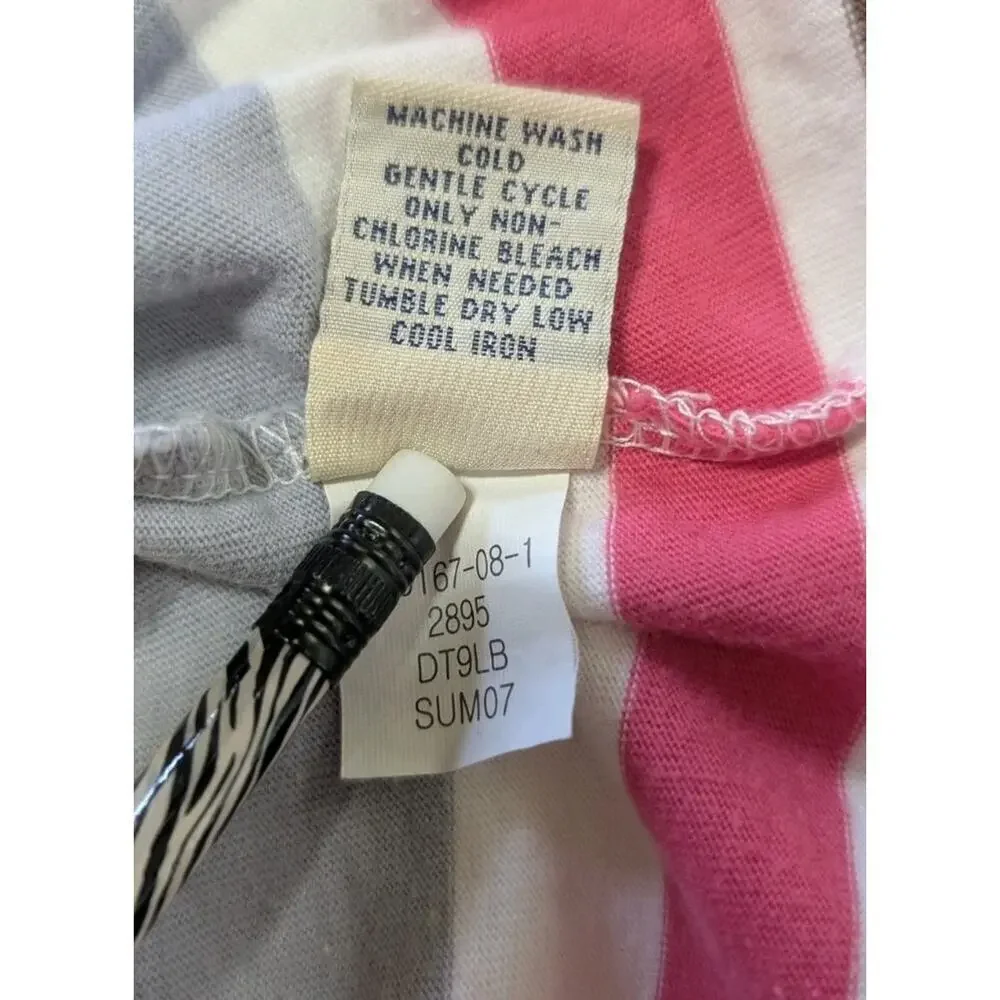 Old Navy Girls Multicolor Striped Sleeveless Knee Length Dress - Pockets Size XL